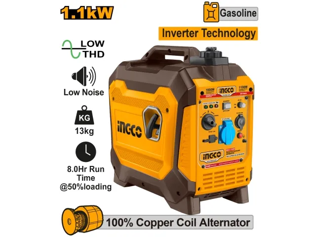 Ingco GENERADOR INVERTER 1.1KW 1100W INGCO